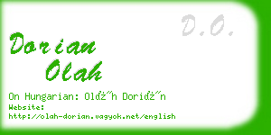 dorian olah business card
